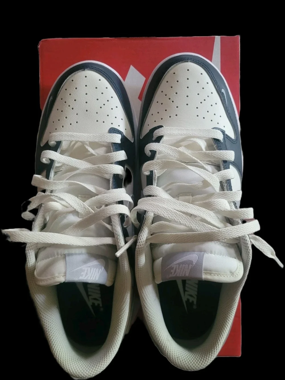 Brand New! Never Worn! Womens Nike Dunk Size 9.5 Sail/Wolf Grey White - Picture 4 of 7